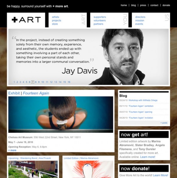More Art Web Site screenthot